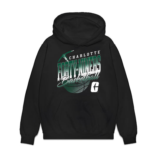 UNC Charlotte - NCAA Men's Basketball : Kylan Blackmon - Vintage Premium Hooded Sweatshirt-0