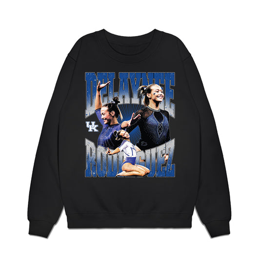Kentucky - NCAA Women's Gymnastics : Delaynee Rodriguez - Collage v2 Premium Crewneck Sweatshirt-0