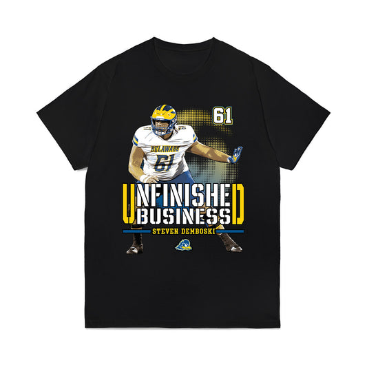 Delaware - NCAA Football : Steven Demboski - Unfinished Business Comfort Colors T-Shirt-0