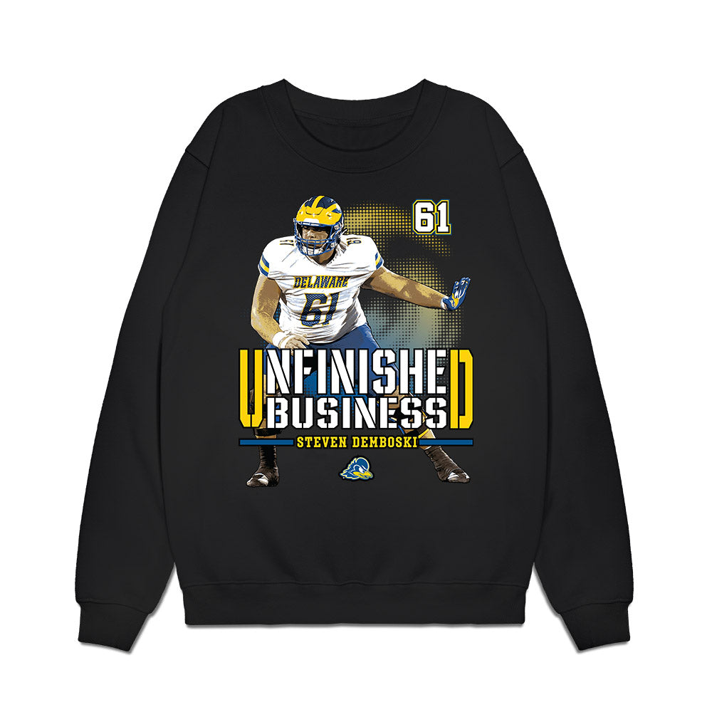 Delaware - NCAA Football : Steven Demboski - Unfinished Business Premium Crewneck Sweatshirt-0