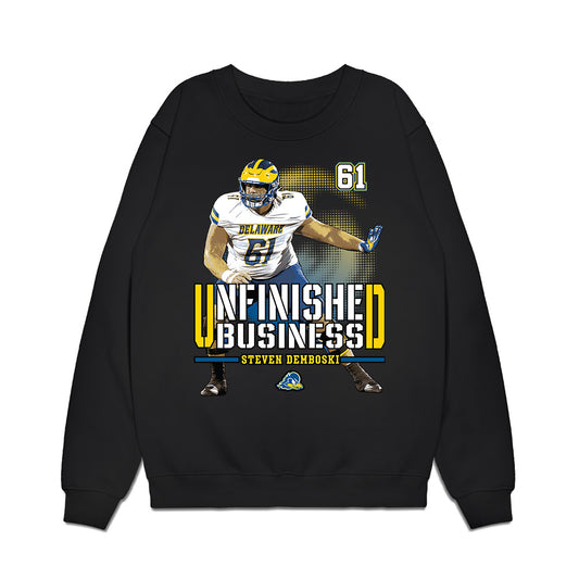 Delaware - NCAA Football : Steven Demboski - Unfinished Business Premium Crewneck Sweatshirt-0