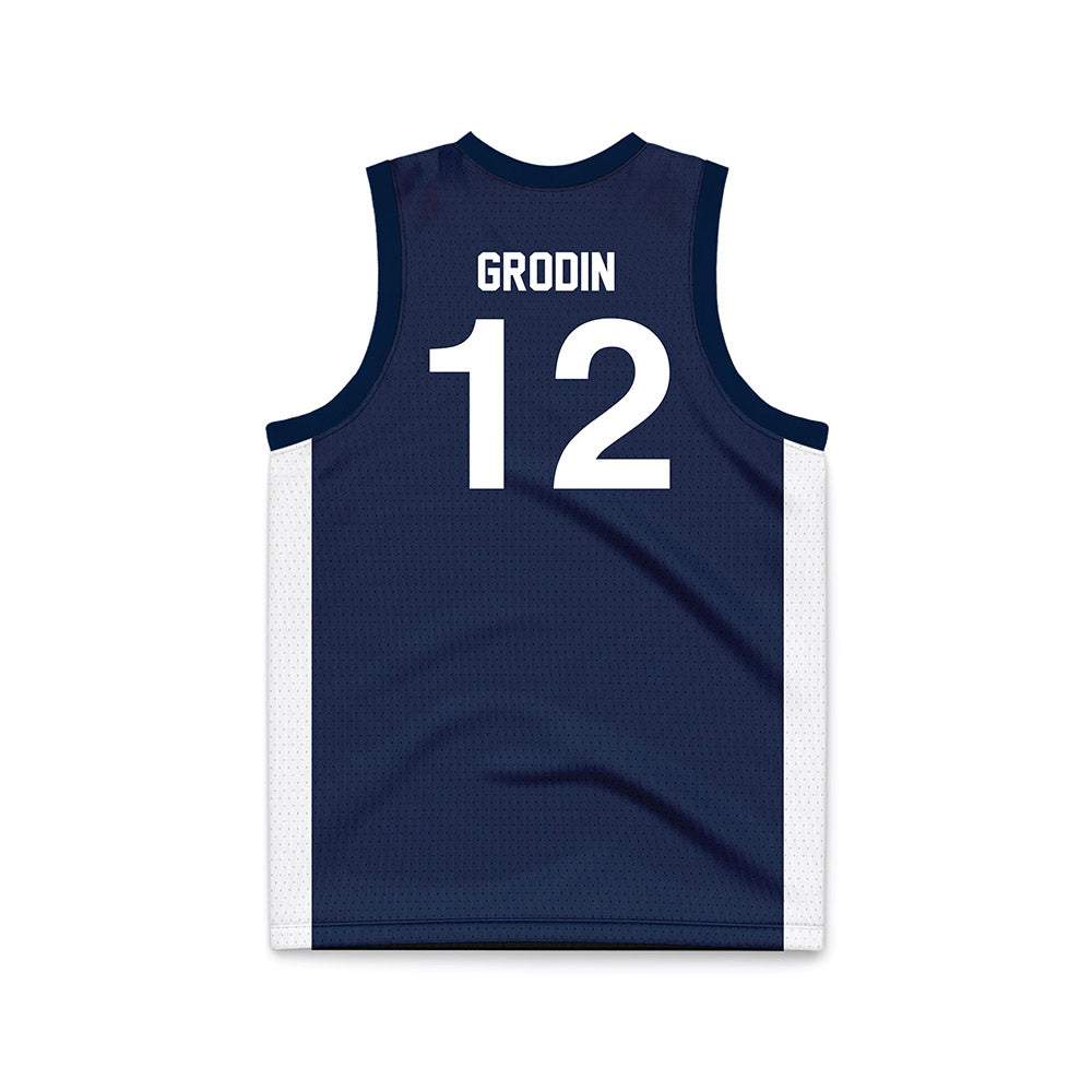Penn State - NCAA Men's Basketball : Reggie Grodin - Navy Basketball Jersey-1