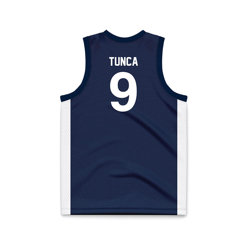 Penn State - NCAA Men's Basketball : Emre Tunca - Navy Basketball Jersey-1