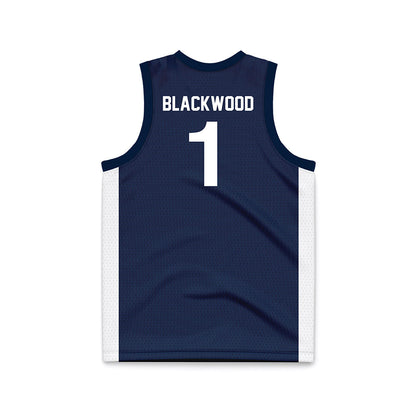 Penn State - NCAA Men's Basketball : Mason Blackwood - Navy Basketball Jersey-1