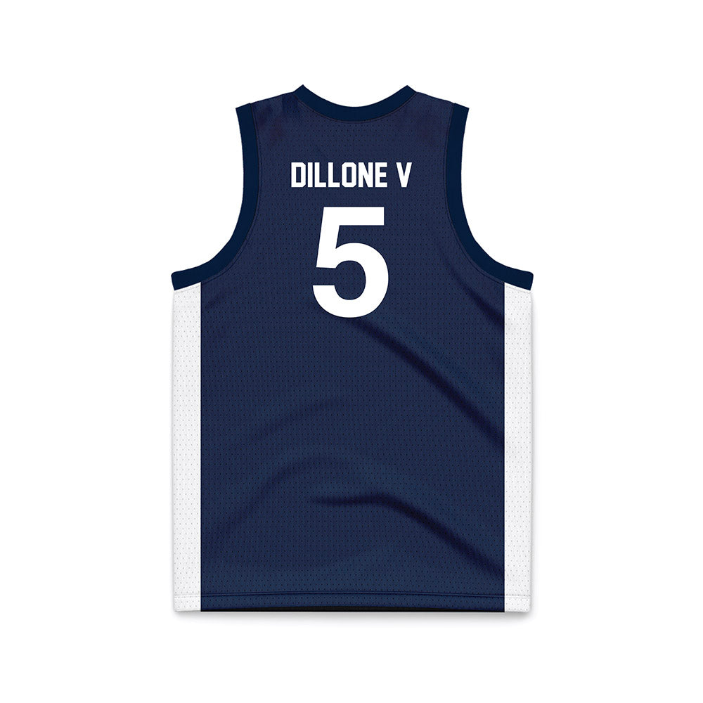 Penn State - NCAA Men's Basketball : Freddie Dillone V - Navy Basketball Jersey-1