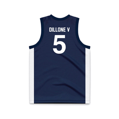 Penn State - NCAA Men's Basketball : Freddie Dillone V - Navy Basketball Jersey-1