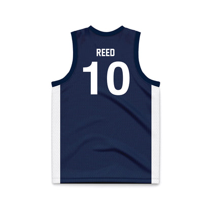 Penn State - NCAA Men's Basketball : Josh Reed - Navy Basketball Jersey-1