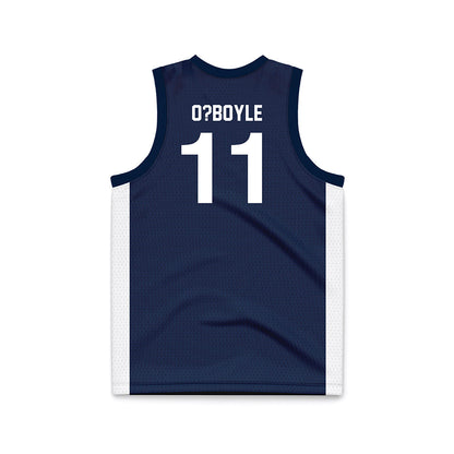 Penn State - NCAA Men's Basketball : Leo O?Boyle - Navy Basketball Jersey-1