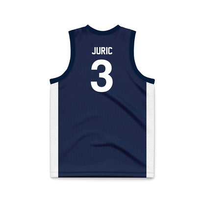 Penn State - NCAA Men's Basketball : Ivan Juric - Navy Basketball Jersey-1