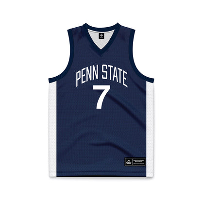 Penn State - NCAA Men's Basketball : Dominick Stewart - Navy Basketball Jersey-0