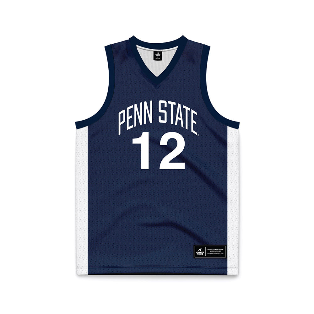Penn State - NCAA Men's Basketball : Reggie Grodin - Navy Basketball Jersey-0