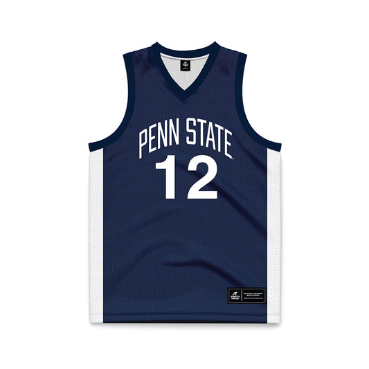 Penn State - NCAA Men's Basketball : Reggie Grodin - Navy Basketball Jersey-0