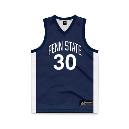 Penn State - NCAA Men's Basketball : Chris Lotito - Navy Basketball Jersey-0
