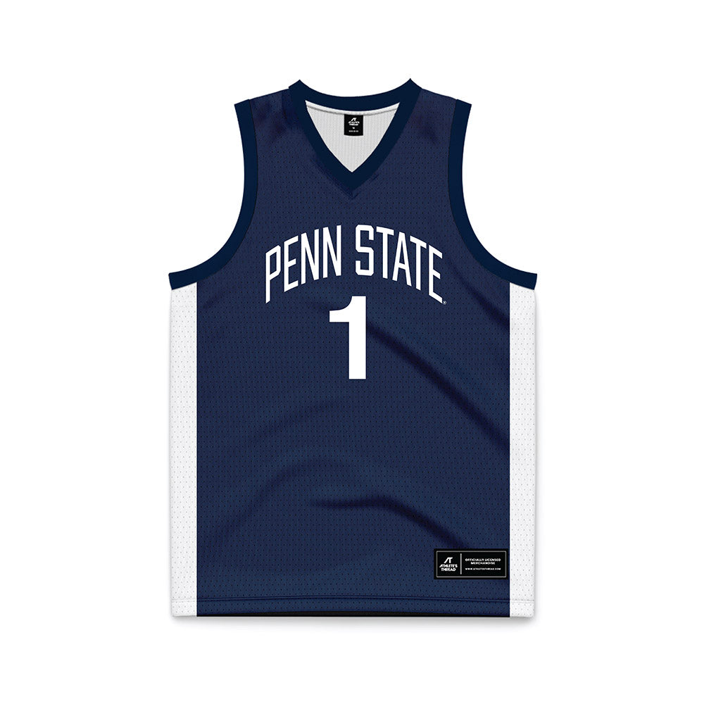 Penn State - NCAA Men's Basketball : Mason Blackwood - Navy Basketball Jersey-0