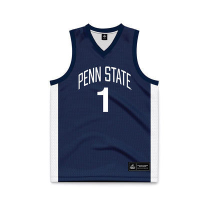 Penn State - NCAA Men's Basketball : Mason Blackwood - Navy Basketball Jersey-0