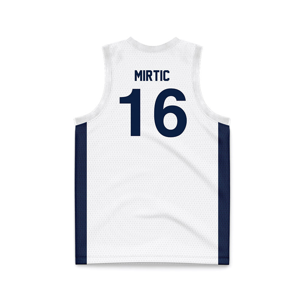 Penn State - NCAA Men's Basketball : Tibor Mirtic - White Basketball Jersey-1