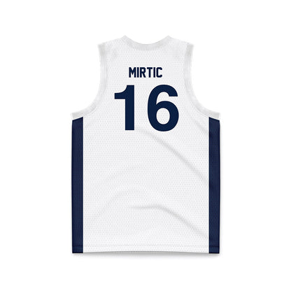 Penn State - NCAA Men's Basketball : Tibor Mirtic - White Basketball Jersey-1