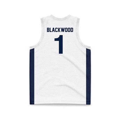 Penn State - NCAA Men's Basketball : Mason Blackwood - White Basketball Jersey-1