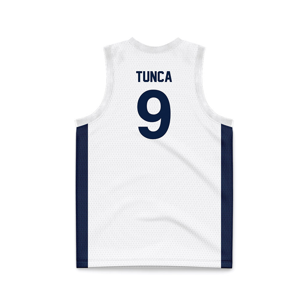 Penn State - NCAA Men's Basketball : Emre Tunca - White Basketball Jersey-1