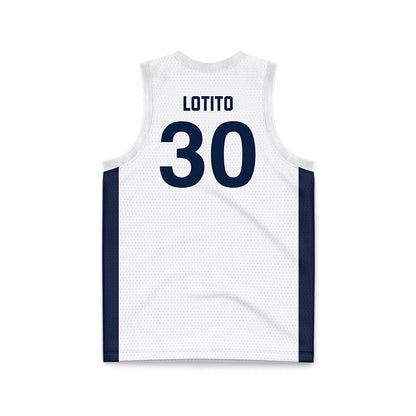 Penn State - NCAA Men's Basketball : Chris Lotito - White Basketball Jersey-1
