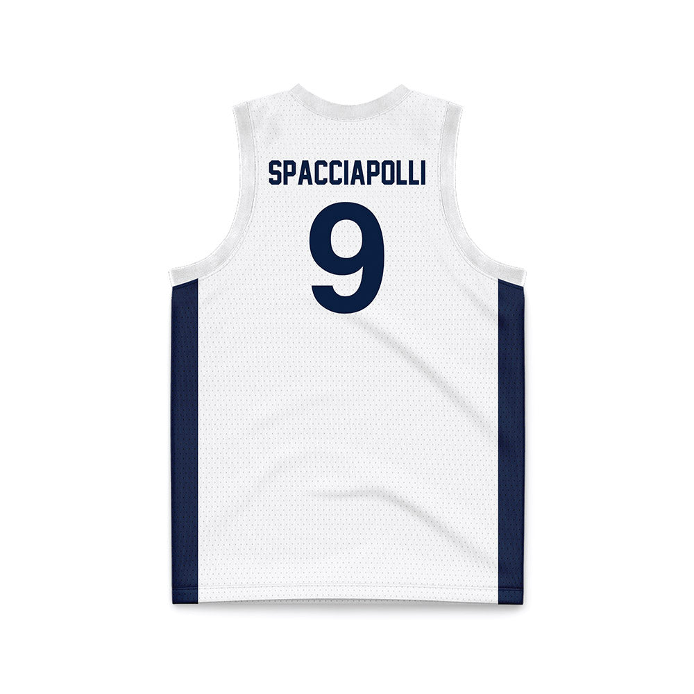 Penn State - NCAA Men's Basketball : Grant Spacciapolli - White Basketball Jersey-1