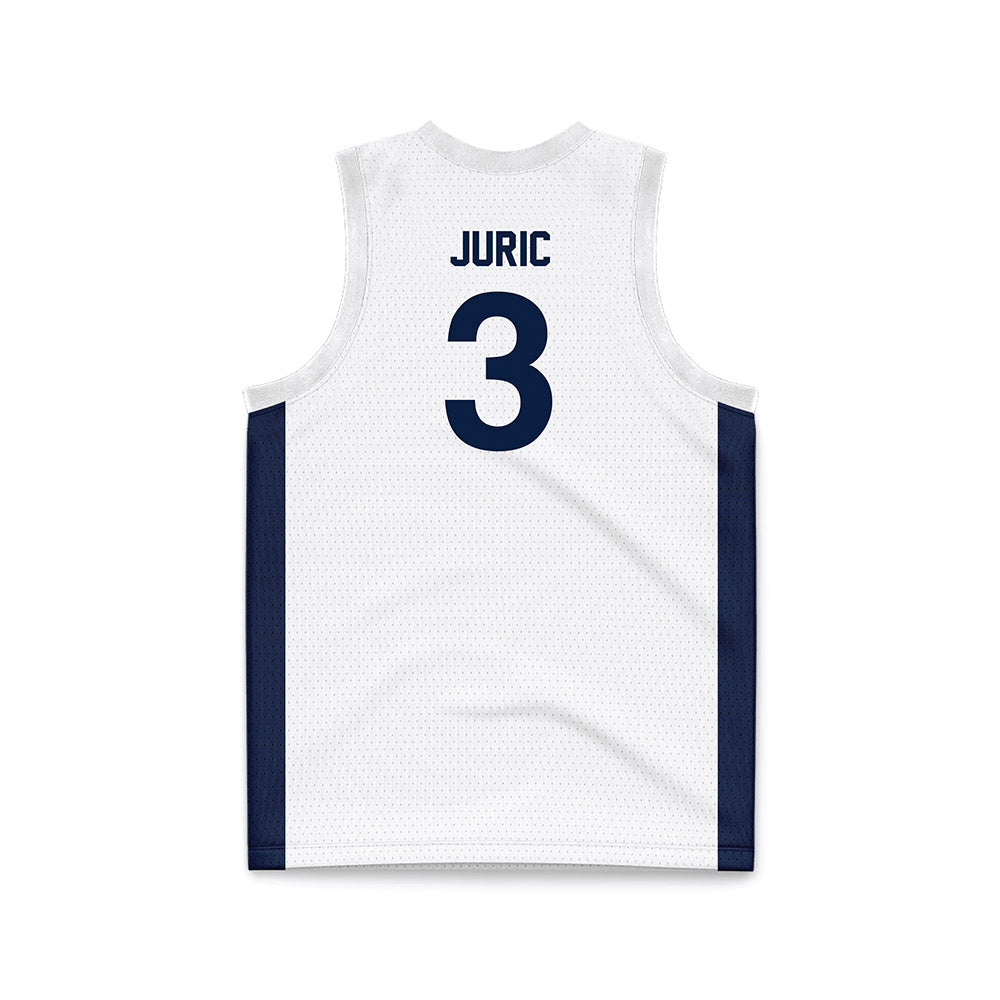 Penn State - NCAA Men's Basketball : Ivan Juric - White Basketball Jersey-1