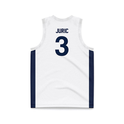 Penn State - NCAA Men's Basketball : Ivan Juric - White Basketball Jersey-1