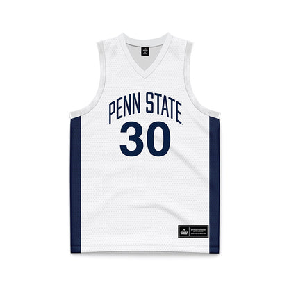 Penn State - NCAA Men's Basketball : Chris Lotito - White Basketball Jersey-0