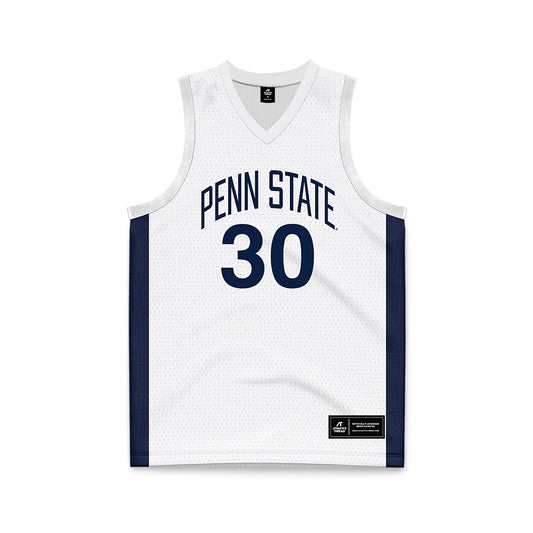 Penn State - NCAA Men's Basketball : Chris Lotito - White Basketball Jersey-0