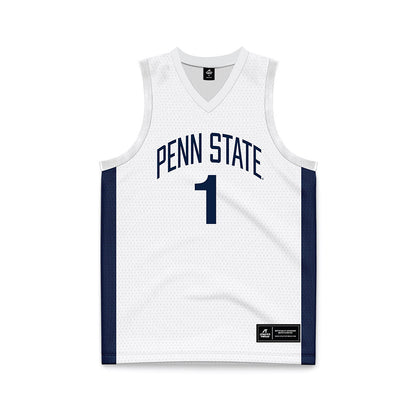 Penn State - NCAA Men's Basketball : Mason Blackwood - White Basketball Jersey-0