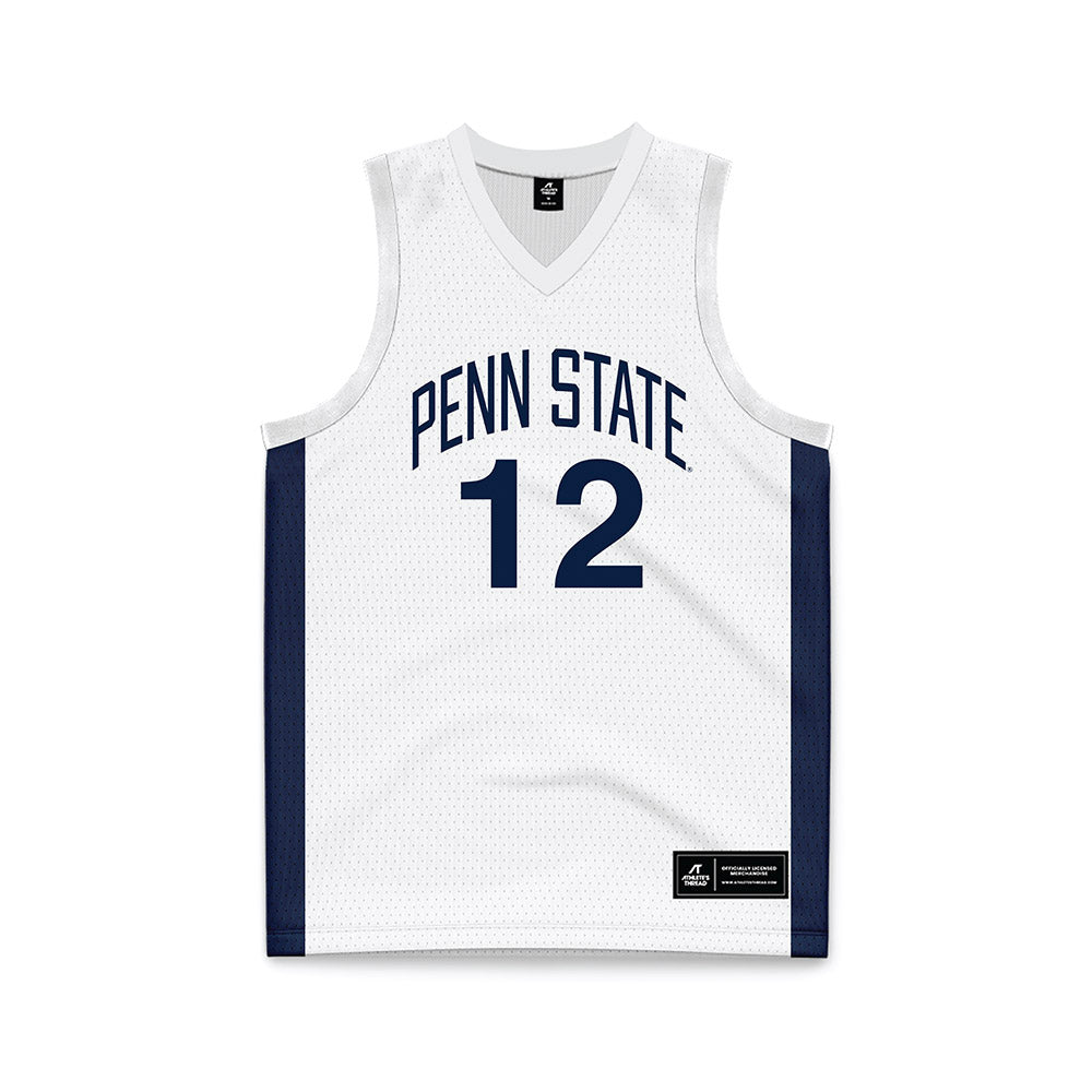 Penn State - NCAA Men's Basketball : Reggie Grodin - White Basketball Jersey-0