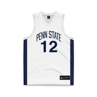 Penn State - NCAA Men's Basketball : Reggie Grodin - White Basketball Jersey-0