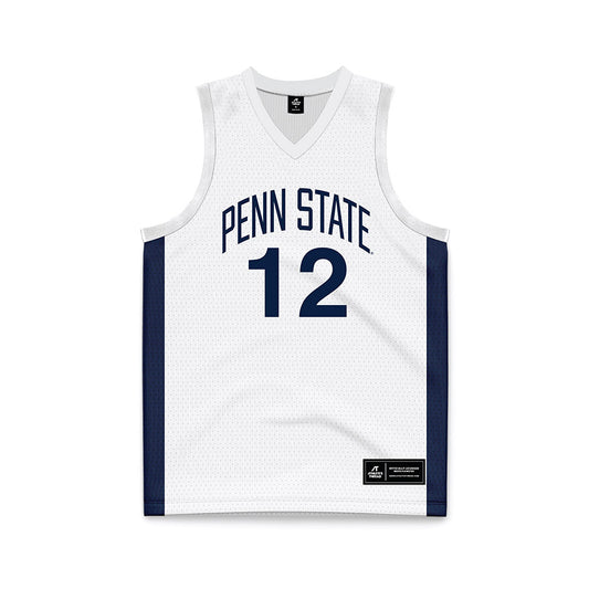 Penn State - NCAA Men's Basketball : Reggie Grodin - White Basketball Jersey-0