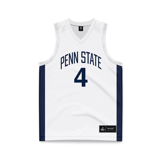 Penn State - NCAA Men's Basketball : Kayden Mingo - White Basketball Jersey-0