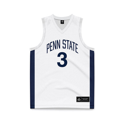 Penn State - NCAA Men's Basketball : Ivan Juric - White Basketball Jersey-0