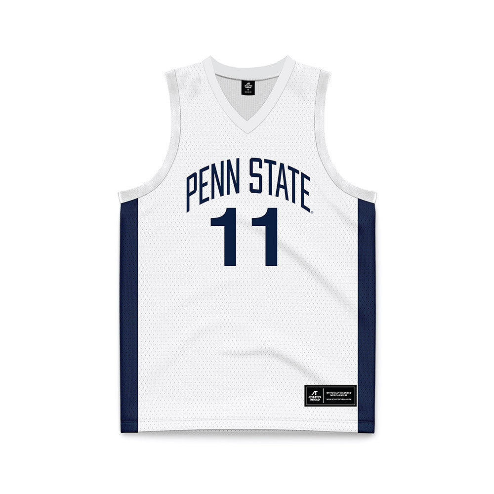 Penn State - NCAA Men's Basketball : Eli Rice - White Basketball Jersey-0