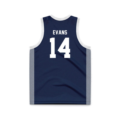 Penn State - NCAA Women's Basketball : Amiya Evans - Navy Basketball Jersey-1