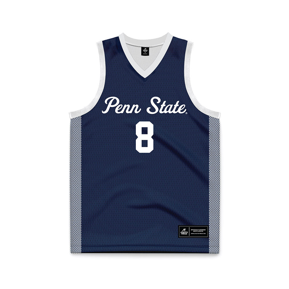 Penn State - NCAA Women's Basketball : Nyla McFadden - Navy Basketball Jersey-0