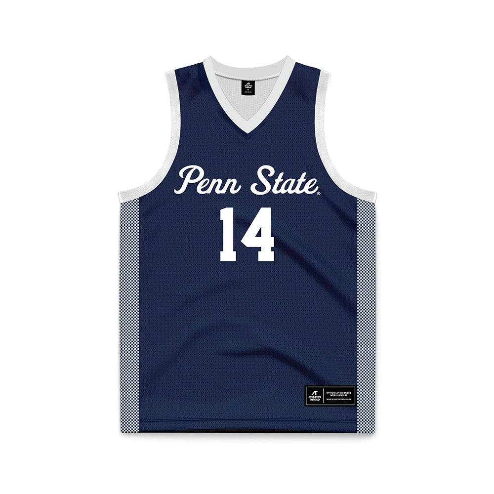 Penn State - NCAA Women's Basketball : Amiya Evans - Navy Basketball Jersey-0