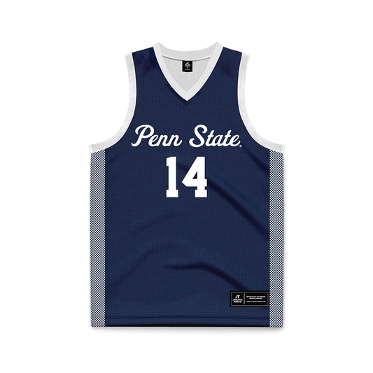Penn State - NCAA Women's Basketball : Amiya Evans - Navy Basketball Jersey-0
