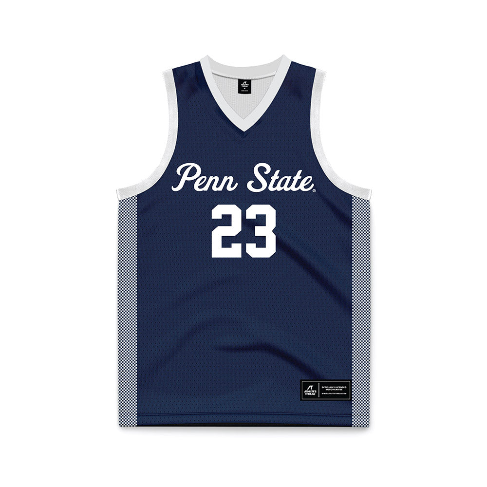 Penn State - NCAA Women's Basketball : Kiyomi McMiller - Navy Basketball Jersey-0