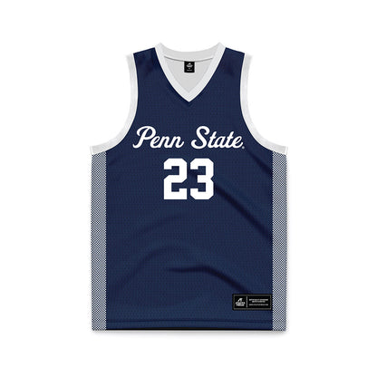 Penn State - NCAA Women's Basketball : Kiyomi McMiller - Navy Basketball Jersey-0