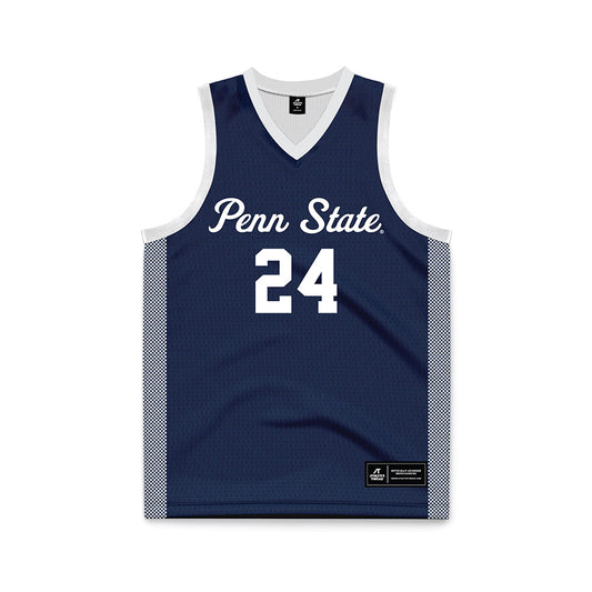 Penn State - NCAA Women's Basketball : Shayla Smith - Navy Basketball Jersey-0