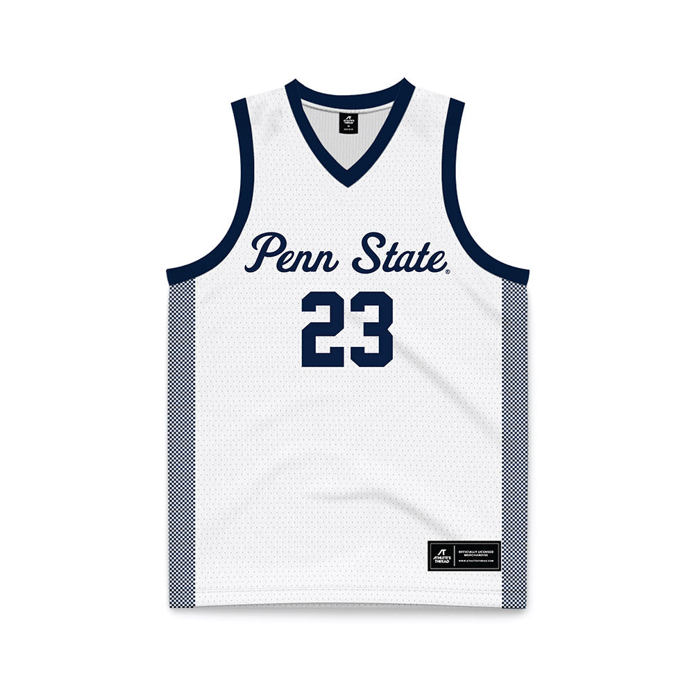 Penn State - NCAA Women's Basketball : Kiyomi McMiller - White Basketball Jersey-0