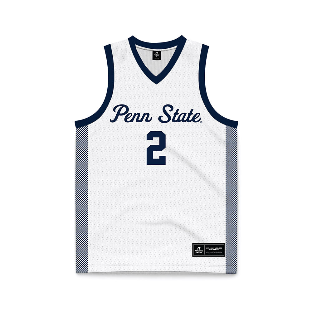 Penn State - NCAA Women's Basketball : Shaelyn Steele - White Basketball Jersey-0