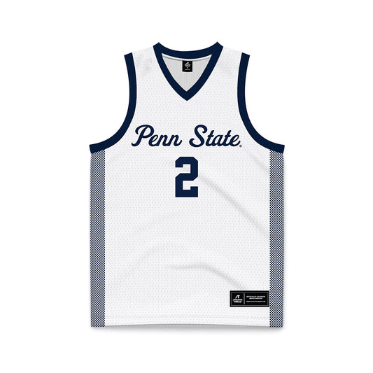 Penn State - NCAA Women's Basketball : Shaelyn Steele - White Basketball Jersey-0