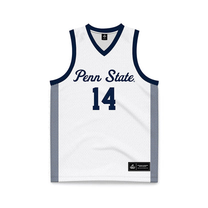 Penn State - NCAA Women's Basketball : Amiya Evans - White Basketball Jersey-0