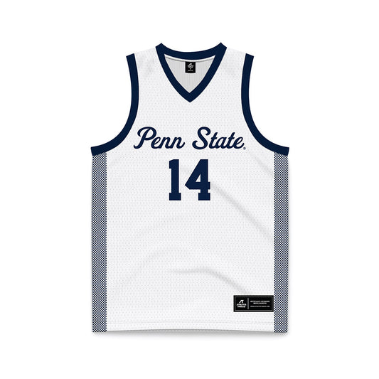 Penn State - NCAA Women's Basketball : Amiya Evans - White Basketball Jersey-0