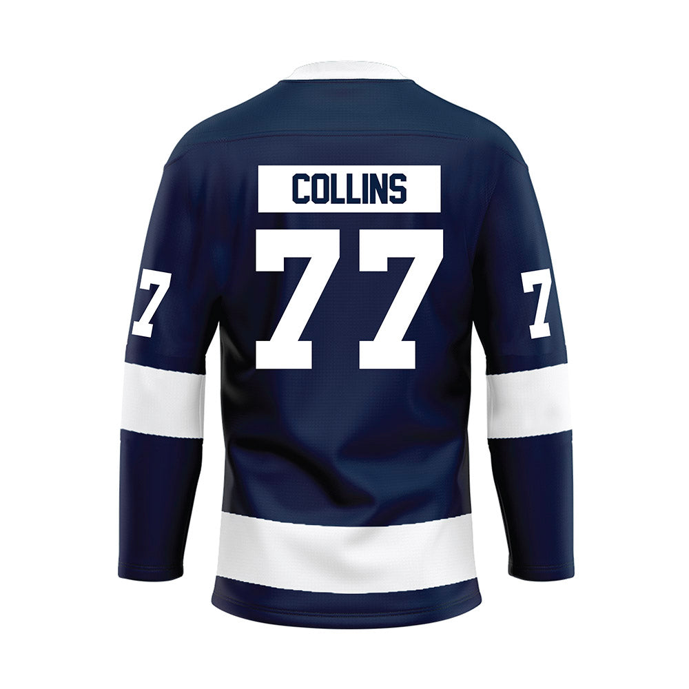 Penn State - NCAA Men's Ice Hockey : Nolan Collins - Navy Hockey Jersey-1