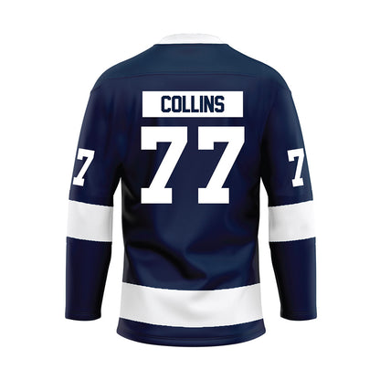 Penn State - NCAA Men's Ice Hockey : Nolan Collins - Navy Hockey Jersey-1